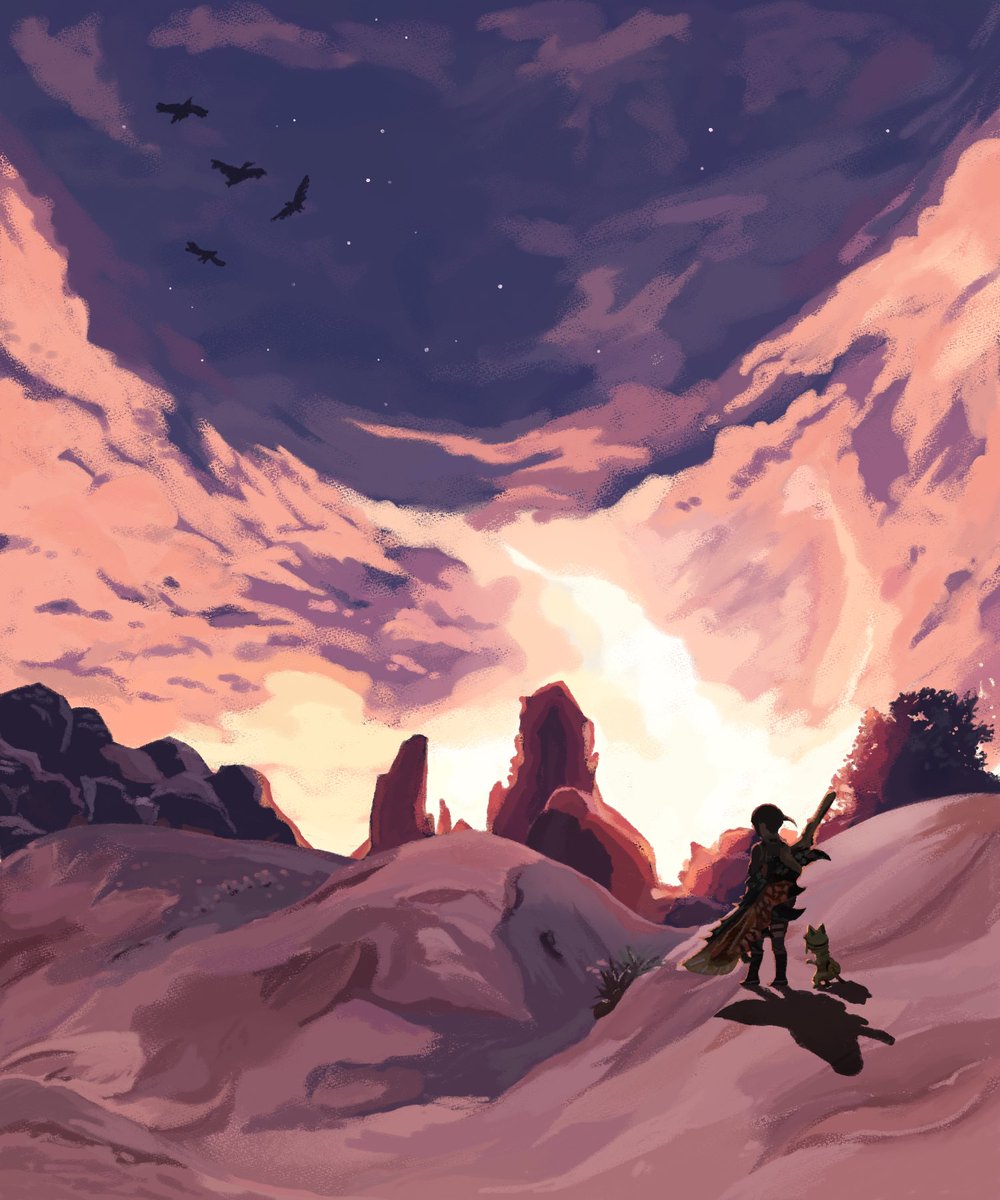 8cm On Twitter Mhw 大蟻塚の荒地 イラスト イラスト好きな人と繋がりたい Illustration Mhw モンスターハンター モンハン