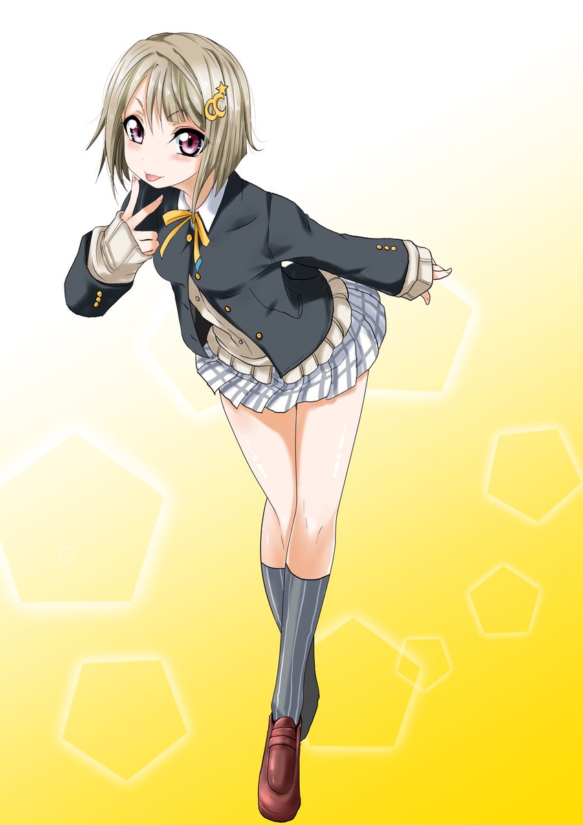 中須かすみ 「中須かすみ
#lovelive 
#虹ヶ咲
前ラフってたかすみん完成〜
結構良い」|鐵大和(ｸﾛｶﾞﾈﾔﾏﾄ)@4/9静コミ！5/5コミ1: C31aのイラスト