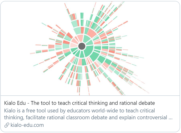 ang3274589's tweet photo. Has a clear, visual format making it easy to follow the logical structure of a discussion and facilitates thoughtful collaboration. #NSWSyllubusGeneralCapabilities Creativity &amp; Critical Thinking #UoNTeach #SDGs. It's free too! https://t.co/Ga9WUBEHJK