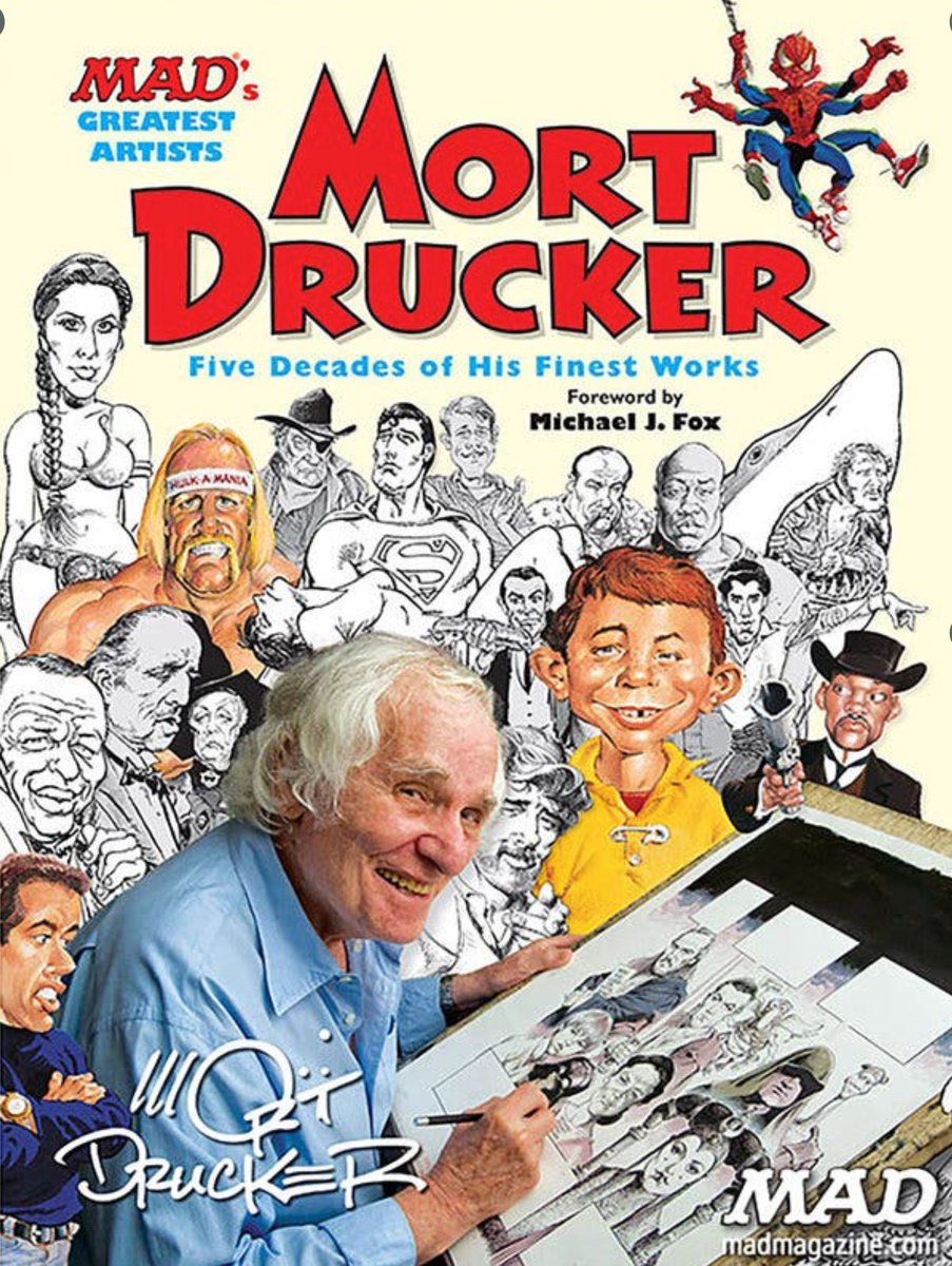 11/ Personal note: Mort Drucker, brilliant Mad Mag cartoonist, died today (not Covid; obit  https://nyti.ms/3b05OTk ) When my son Benjy was 12 & aspiring artist, he intervud Mort (pal of my parents) for school project. Fig=excerpts. Lovely man who made world better. RIPStay safe