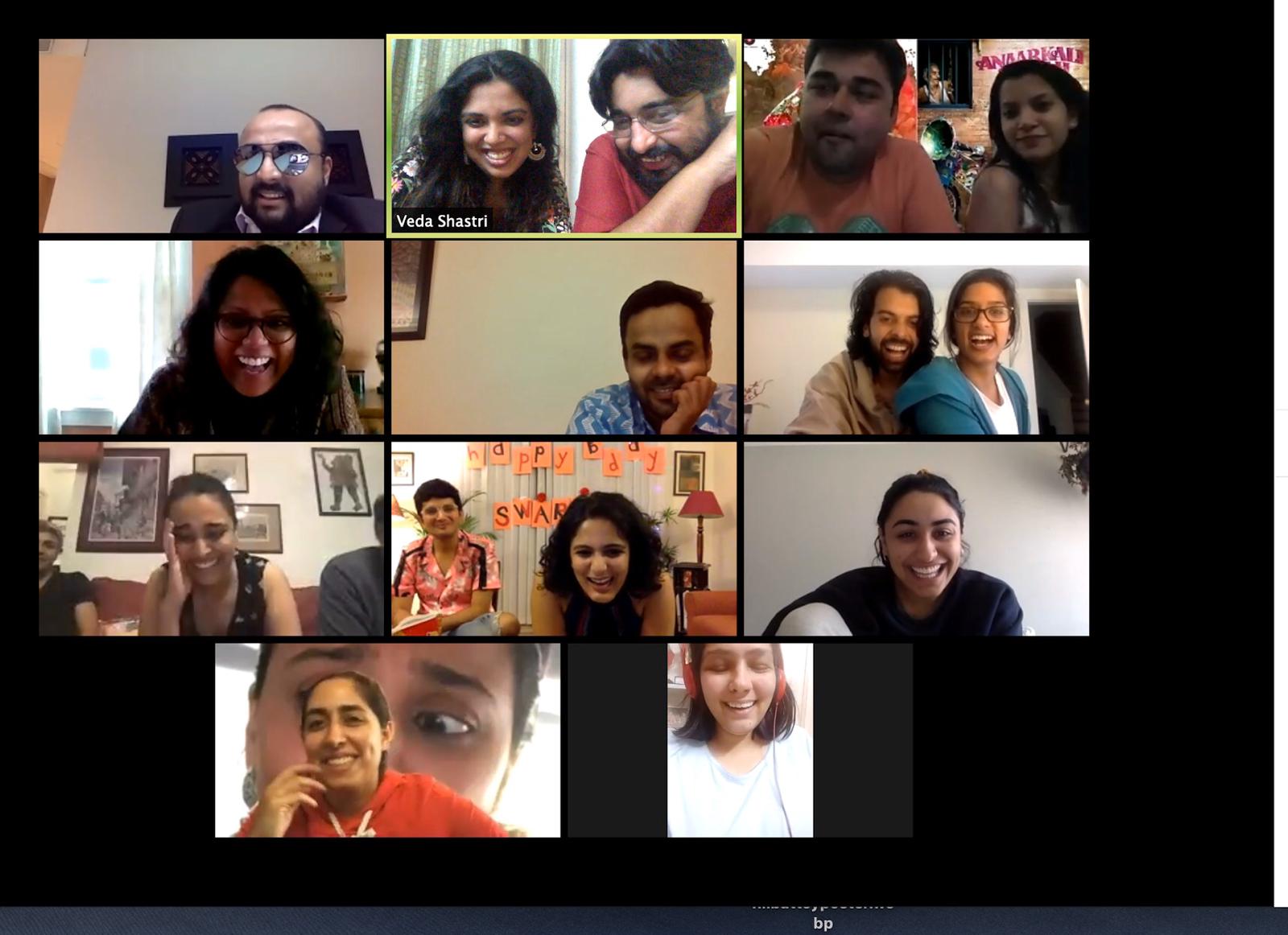 Swara Bhasker On Twitter Had The Most Unbelievably Fun Virtual Birthday Party With Across Countries Continents Four Hours Complete With Games Performances U Guys R Literally The Best People Ever I Have No Words To Tell You Ll How Lucky I Am
