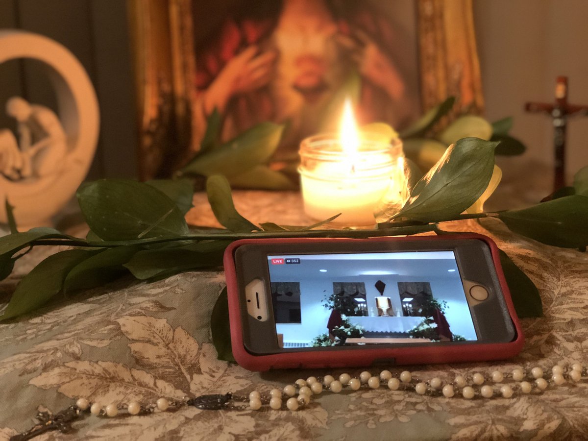 acatholicherald's tweet image. Some 400 young adults participated in the @arlingtonYAM Seven Churches Virtual Pilgrimage tonight. Priests from Clifton to Colonial Beach gave a short reflection on the Gospel in front of the altar of repose of their parish. #HolyWeek2020 #HolyThursday #sevenchurchwalk