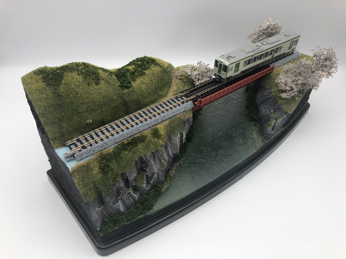 ジ*番様 Nゲージ・情景ジオラマ【橋から眺める花火…】 ジ*番様 Nゲージ