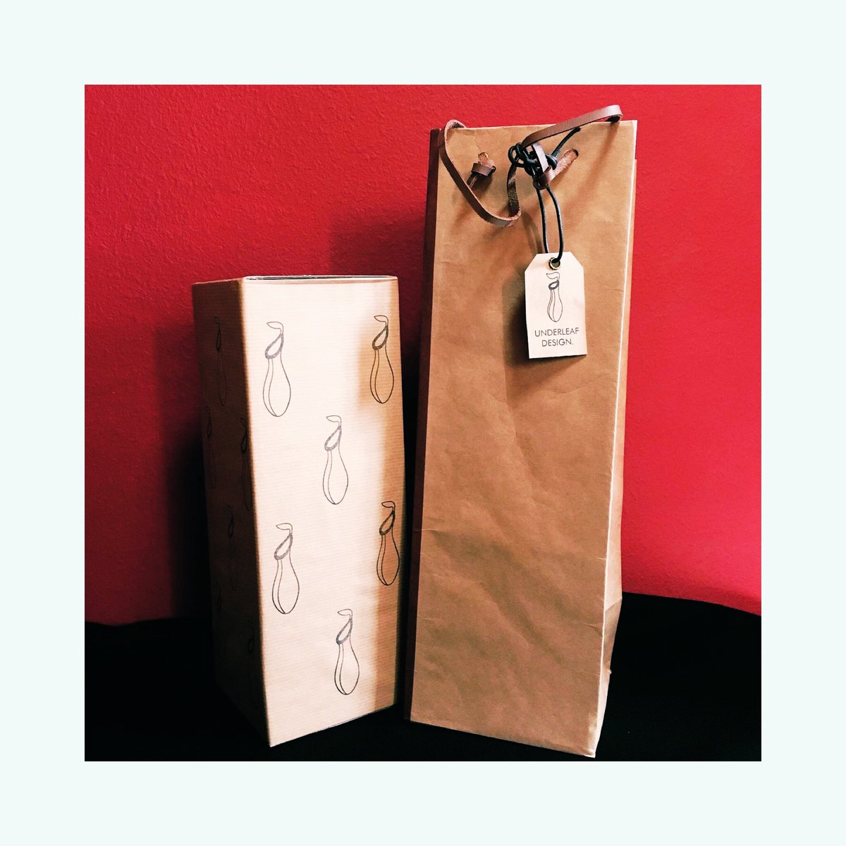 Underleaf Design على تويتر 色々制作はしてまして 年末も 年始も ウツボカズラランプでした ﾎﾟﾜﾘ 食虫植物がお好きな方へのプレゼントだったようです 包装も気合い入れました ネペンテス フスカがモデルです 使ってもらえてると良いなぁ