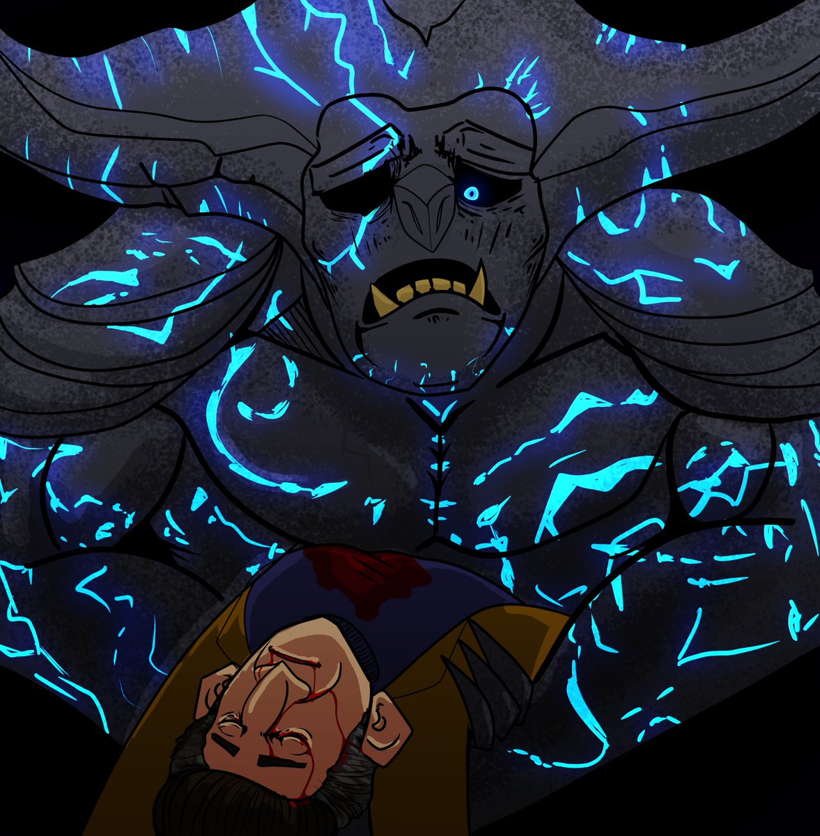 LunarOatmeal's tweet photo. completed a commission today unfamiliar with characters but its for fanfiction from what I hear. #Commission #commissionart #openforcommission #trollhunters #gunmar #stricklander #digitalart #ArtistOnTwitter https://t.co/8N9ZzHDlfe