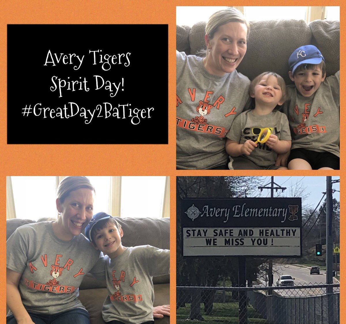 We got spirit, yes we do! Go Tigers! Missing our @Avery_Tigers friends 🐅 #GreatDay2BaTiger