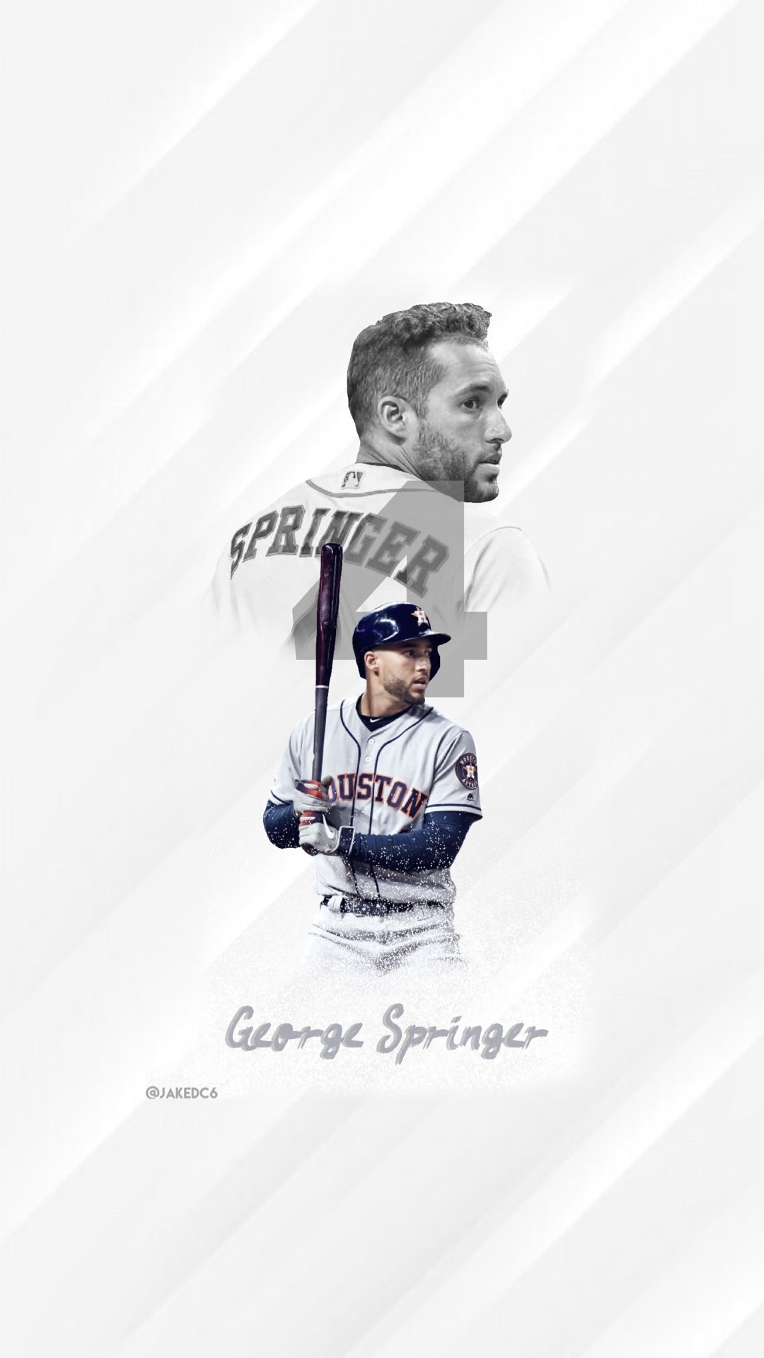 Download George Springer Wearing Orange Jersey Wallpaper