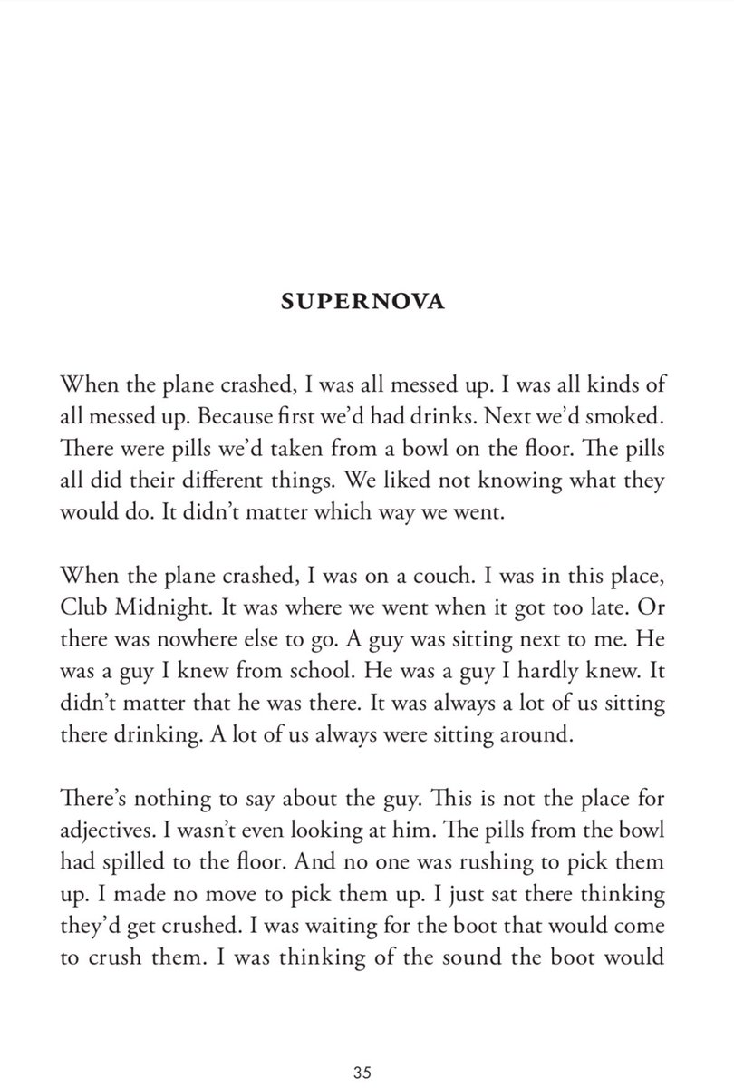 4/9/2020: “Supernova” by Susan Steinberg, from her book SPECTACLE, published by  @GraywolfPress.