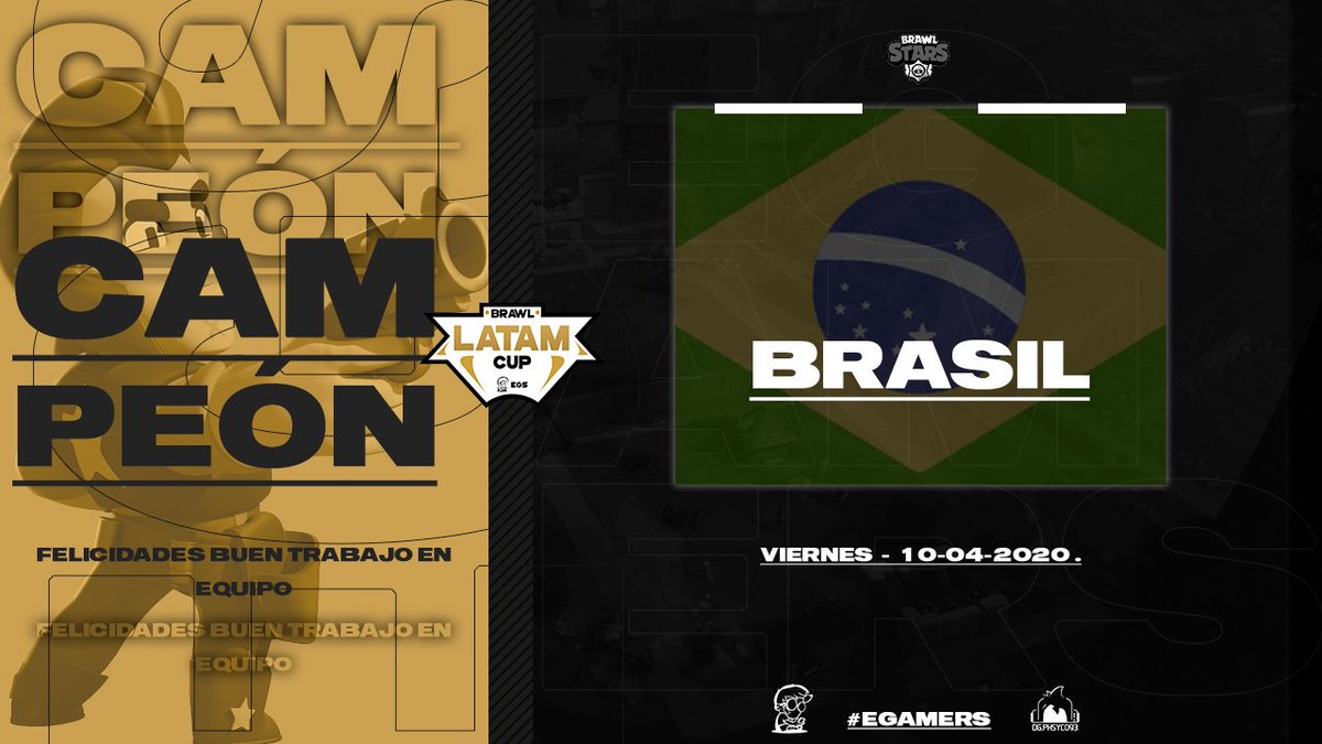 #BS| ¡CAMPEÓN! 🏆

Tras grandes encuentros, dominando desde el principio de la competencia, Brasil ha logrado demostrar ser el mejor de LATAM.

¡Felicidades, campeón! 🇧🇷

Gracias a todas las selecciones por participar y demostrar un gran nivel.

#NothingStopUsEGS🤖