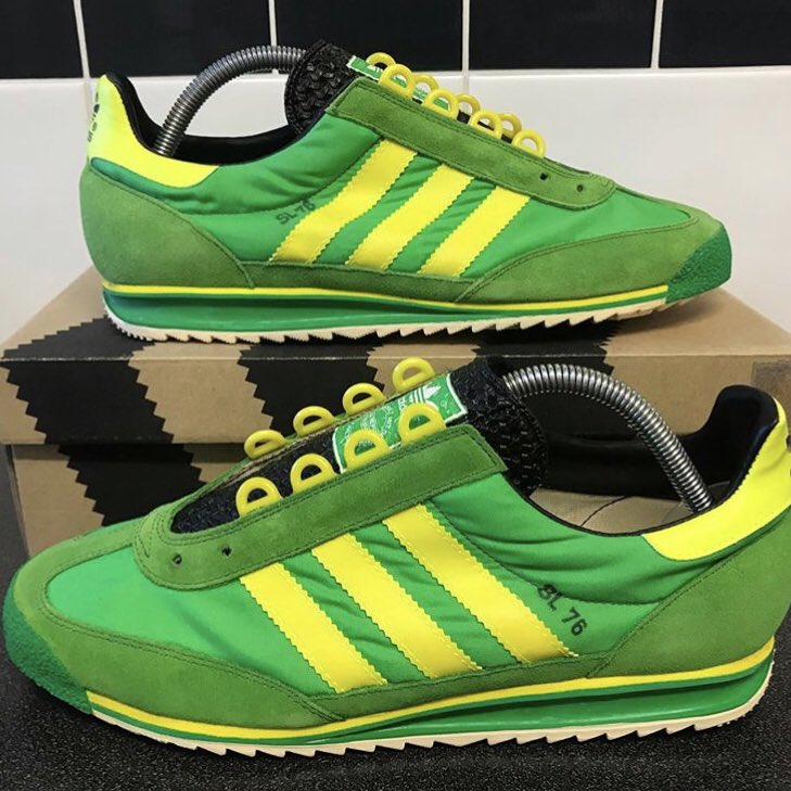 Buy > adidas sl76 green and yellow > in stock