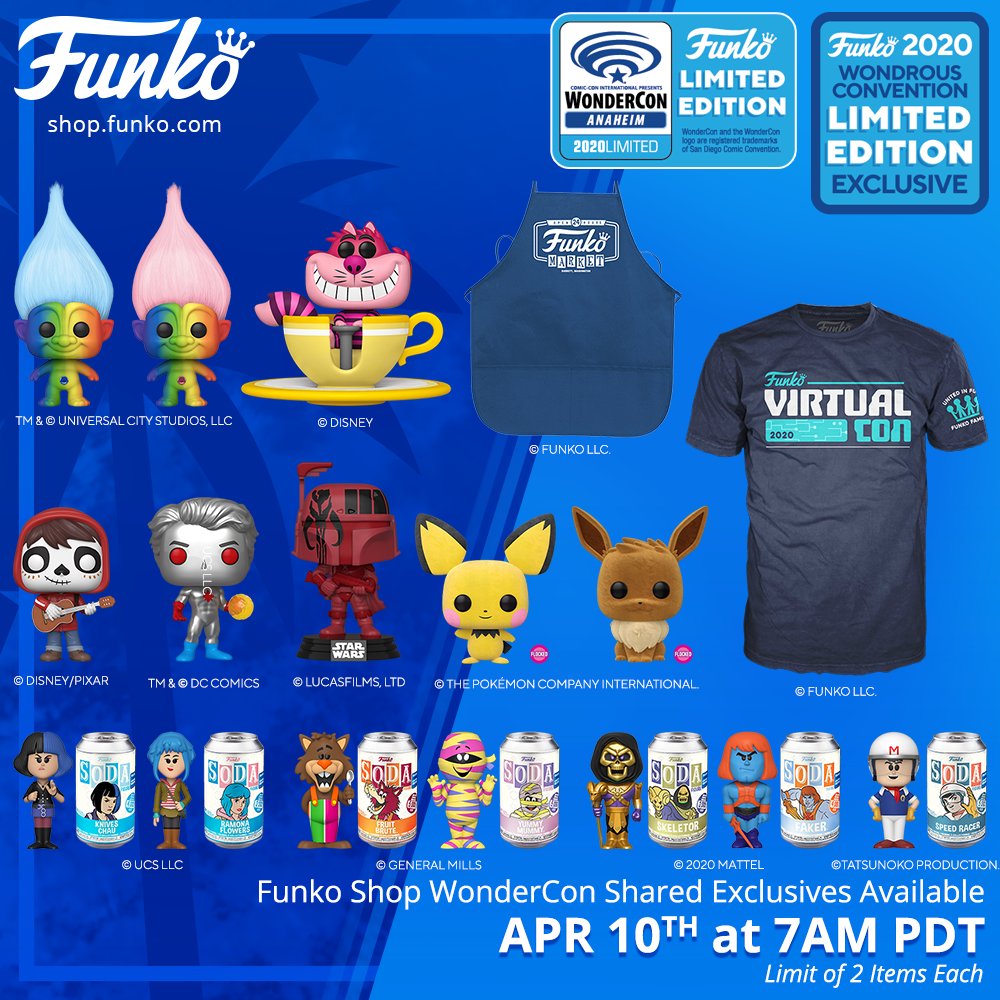 Coming Soon Funko Shop Wondercon Shared Exclusive Items : funkopop