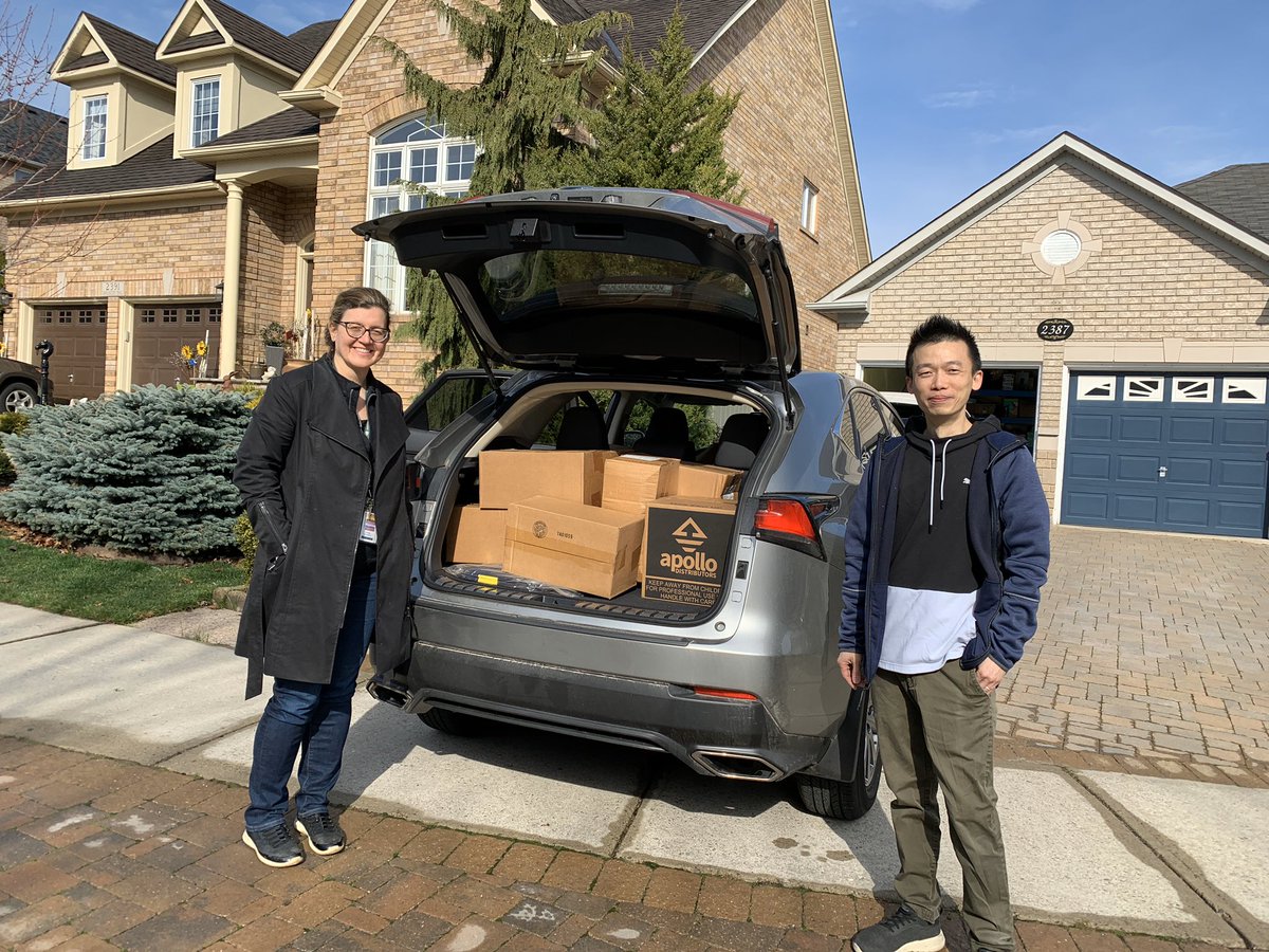 ShawnFang11's tweet photo. The third batch of PPE to Oakville Hospital. Thanks again to our good neighbors and friends who support us and work with us to obtain PPE for the Hospital from sources in Canada and elsewhere and have used their own resources to do so. God bless you! https://t.co/FQu9A2vRyW