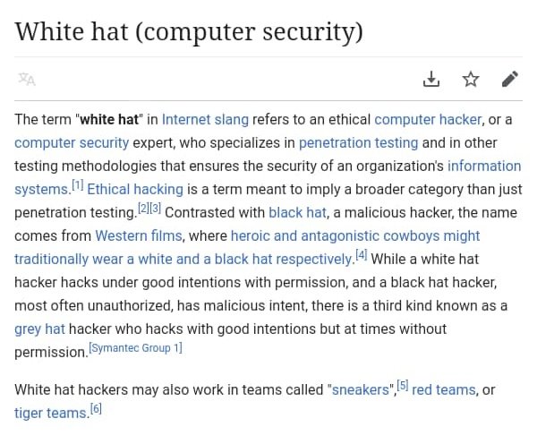 Penggodam Topi Putih (White Hat)Juga dipanggil Ethical Hacker.Golongan profesional yg punyai sijil CEH & bekerja dlm syarikat korporat. Mereka diberi keizinan utk cuba godam melalui pintu belakang, tepi tangkap, atau apa saja cara. Tujuan cari loophole & tutup.