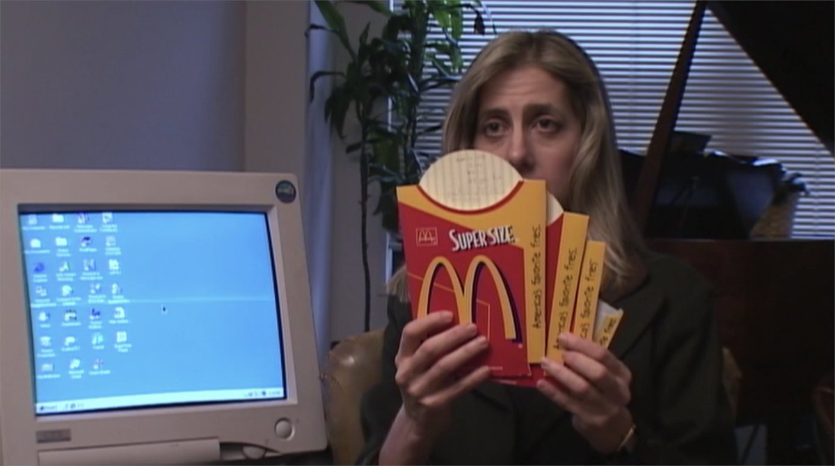 Inspi 正解はモーガン スパーロック監督作 スーパーサイズ ミー 04 でした マクドナルドだけを1日3食 30日間食べ続けるとどうなるのか を検証したドキュメンタリー 映画公開後 マクドナルドは最上位サイズ スーパーサイズ を廃止したが