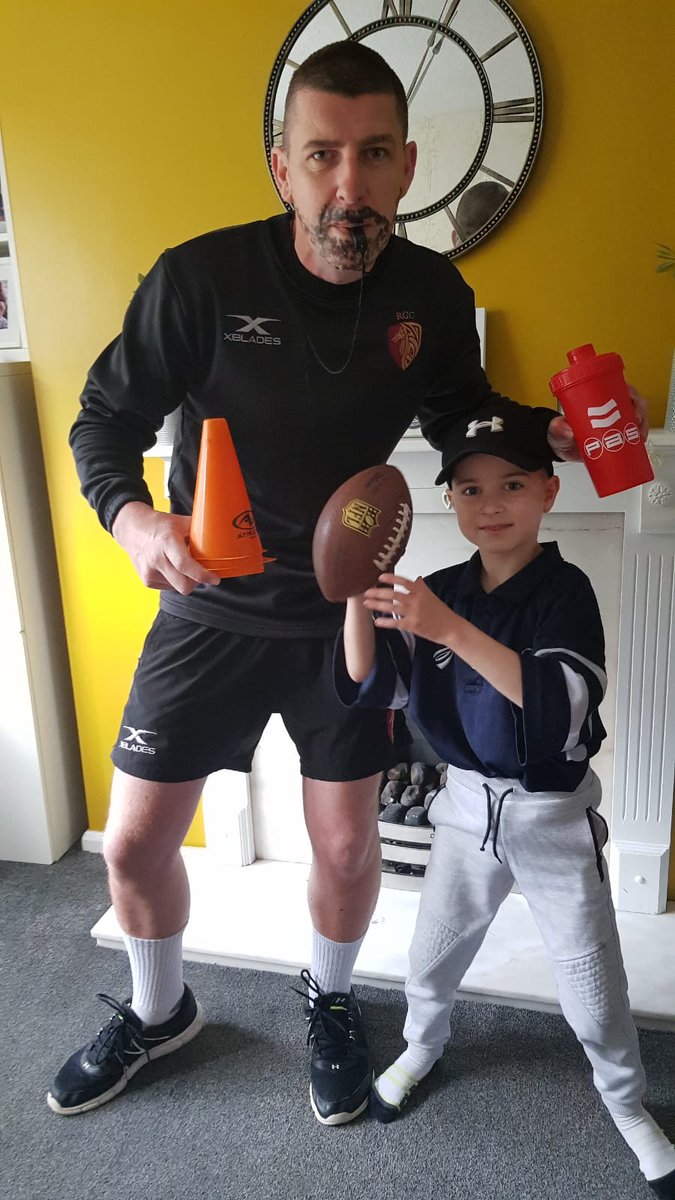 Fancy dress Friday...and I went as the <a href="/RGCNews/">RGCnews🏉</a> gym guru <a href="/WhittakerGareth/">Gareth Whittaker</a>. Note white socks pulled up, whistle and <a href="/ProAthleteSupps/">PAS</a> shaker. #pewithjoewicks