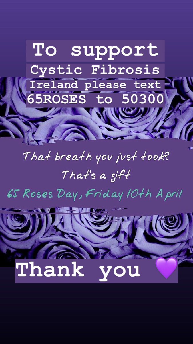 Todays the Day! #65Roses Day! 

Please text FIGHT CF to 50300 to donate €4

<a href="/CFGalway/">CysticFibrosisGalway</a> <a href="/CFGalway/">CysticFibrosisGalway</a>