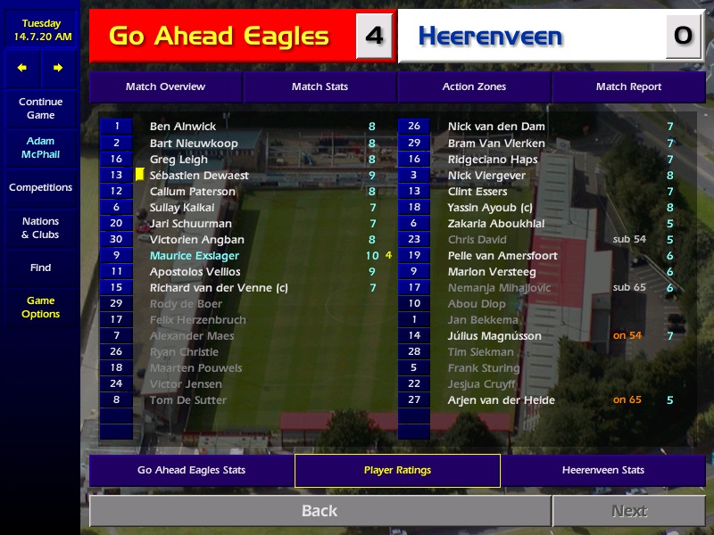 ...Exslager grabs his 4th goal for the penalty spot after Paterson is fouled at a corner. The Eagles spurn further chances to extend their lead but it doesn't matter as the final whistle blows and they go through to the final against Ajax   #CM0102
