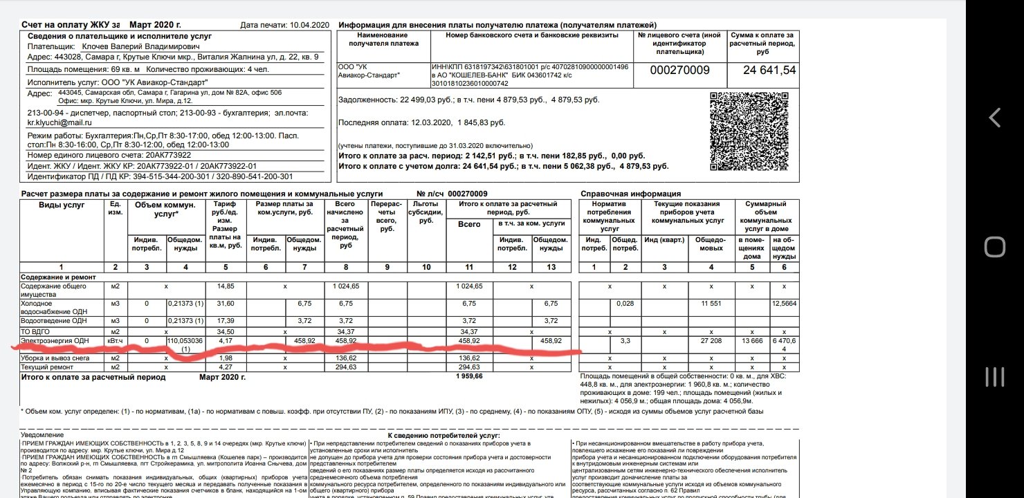 Расчет коммунальных компенсаций