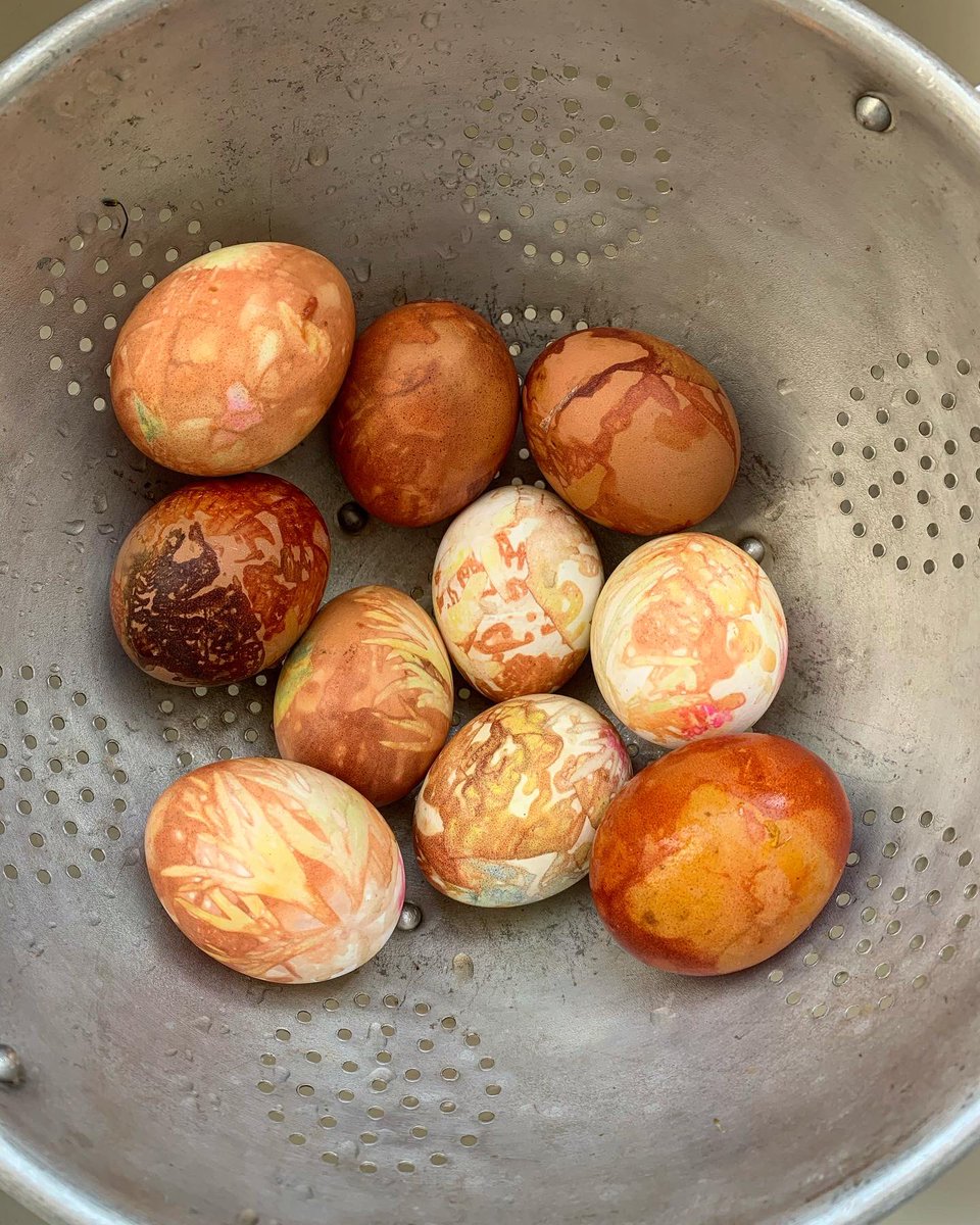 KarenBurnsBooth's tweet photo. Just made this year’s PASCHE (PACE) EGGS - love how pretty he white eggs are! #paceeggs #pascheeggs #eastertraditions https://t.co/26w1JHB9lX