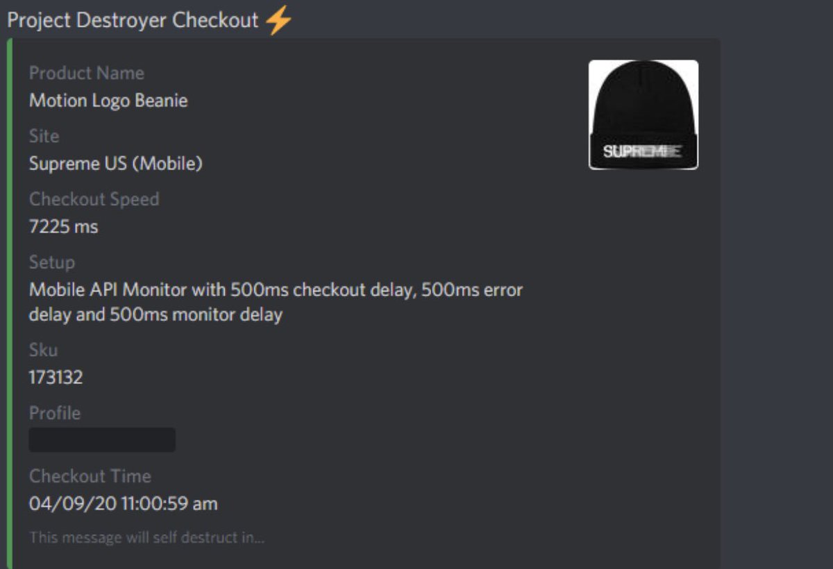 silktreet667764's tweet image. Ez beanie again
S/O
Bot @destroyerbots 
Proxies @SlashProxies @WorksSubnet @bears_boonie @Leafproxies @Brazy_Kicks 
Group @SenseiNotify @SneakerPings @SneakerSquadX @SoleSociety__ give me free member pls solesociety best group ever