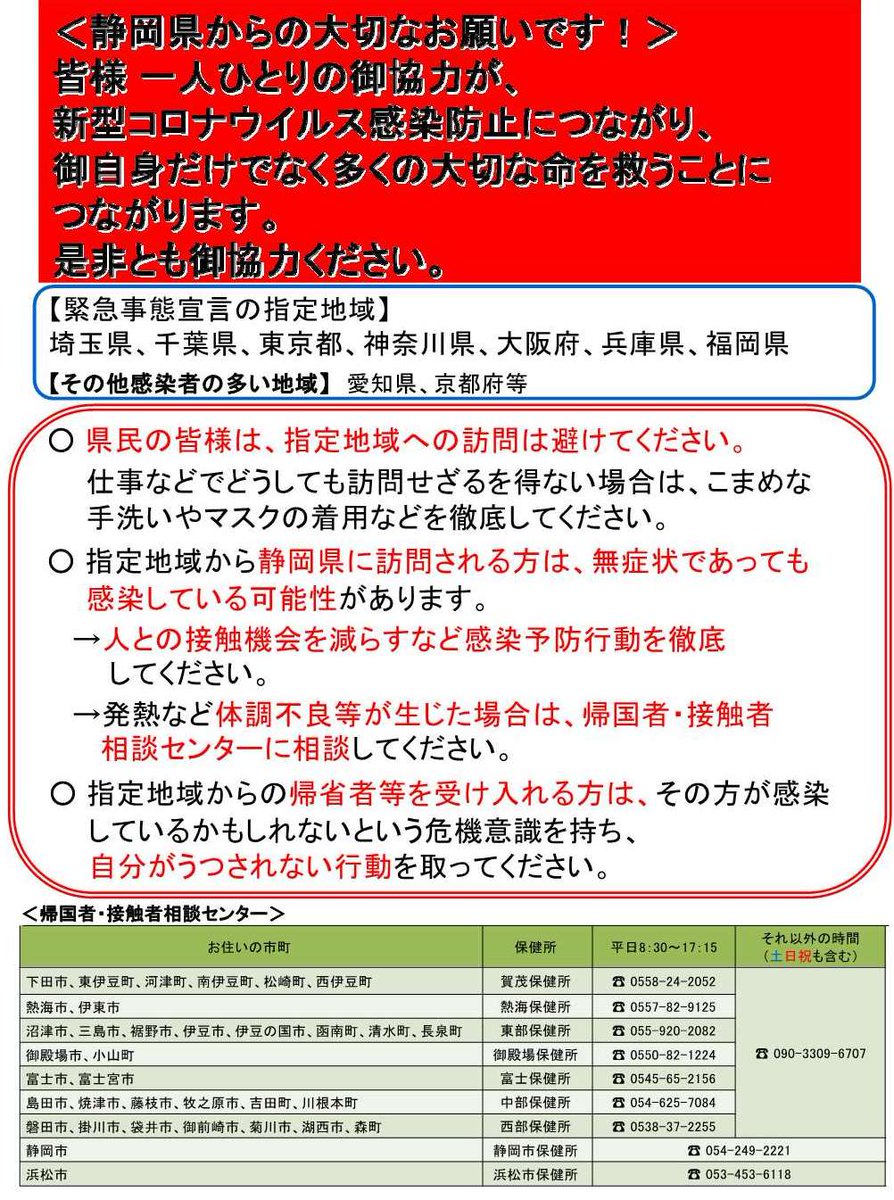 市 商業 施設 コロナ 袋井 【速報 新型コロナ】静岡県内で計18人感染