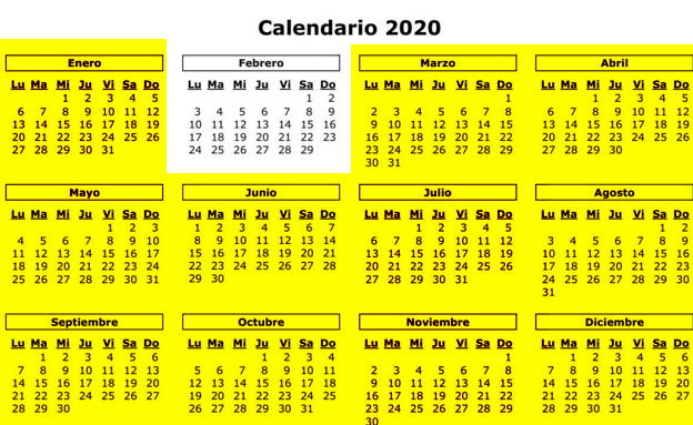 Algunos meses tienen 31 días, otros solo 30. ¿Cuantos tienen 28