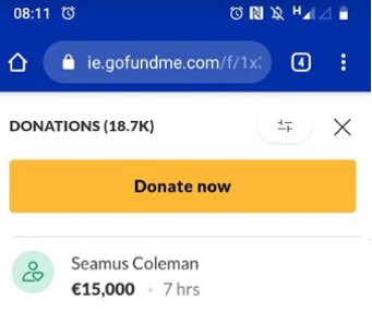 Thank you so much to <a href="/Everton/">Everton</a> and <a href="/FAIreland/">FAIreland</a> legend <a href="/seamiecoleman23/">Seamus Coleman</a> 

This means so much to Dan and his parents and brings us even closer to our goal! 💛🇮🇪 #doitforDan