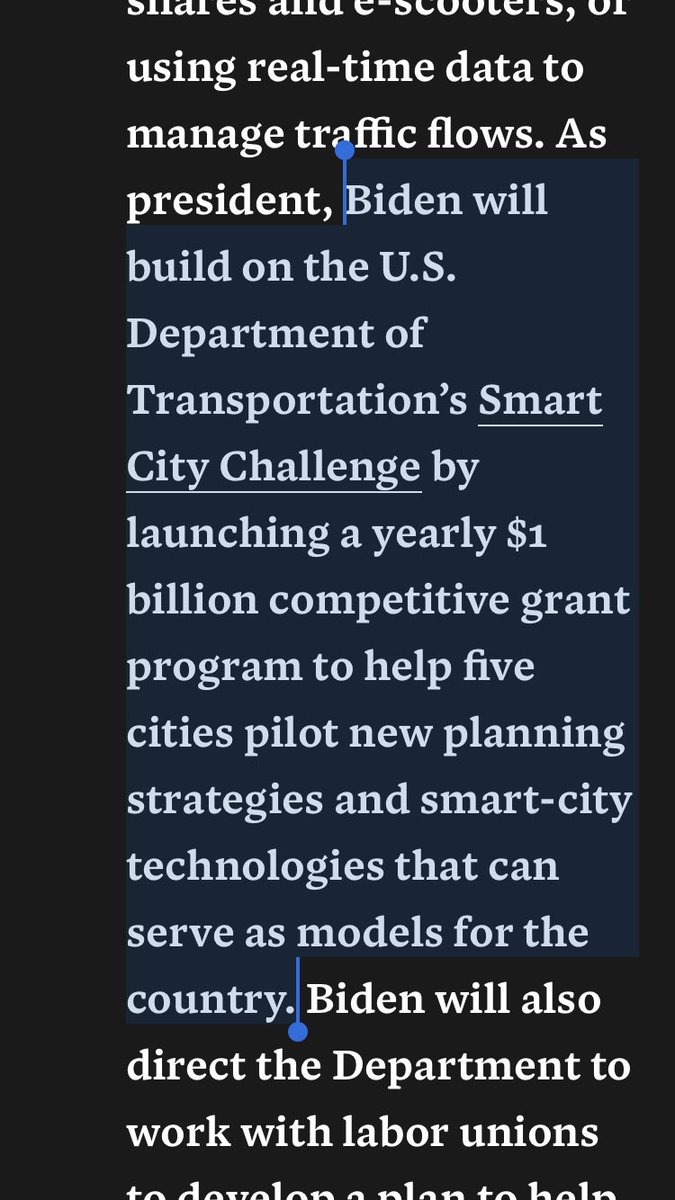 $1 billion per year for 5 cities. Thats it. That’s the smart cities plan. :sigh: 30/x