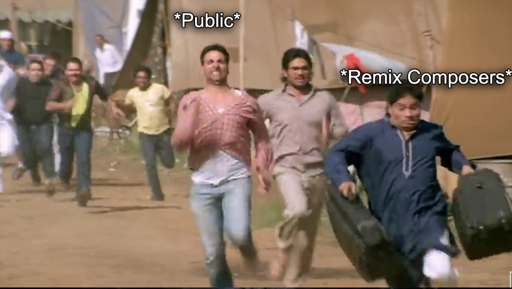 After remix song is released