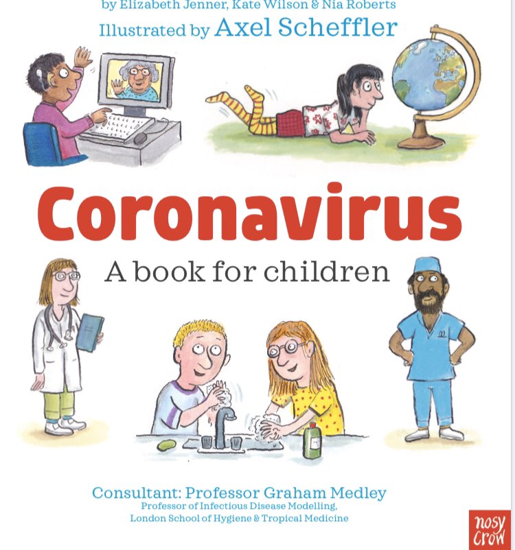 A book about Covid-19 illustrated by Alex Scheffler (same person who does the Gruffalo drawings) nosycrow.com/wp-content/upl…