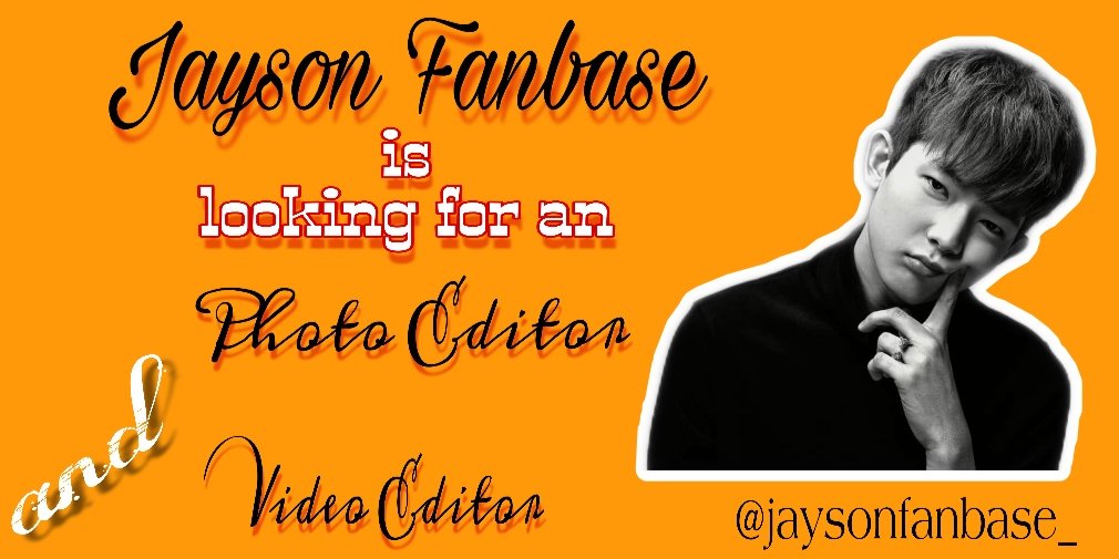 JaysonLeePH's tweet photo. Magandang hapon po! Jayson Fanbase are looking for an Photo editor and Video editor.
If you are interested just DM me.
#FIRSTONE #FirstOnexForOne https://t.co/MSIWVk8zzX