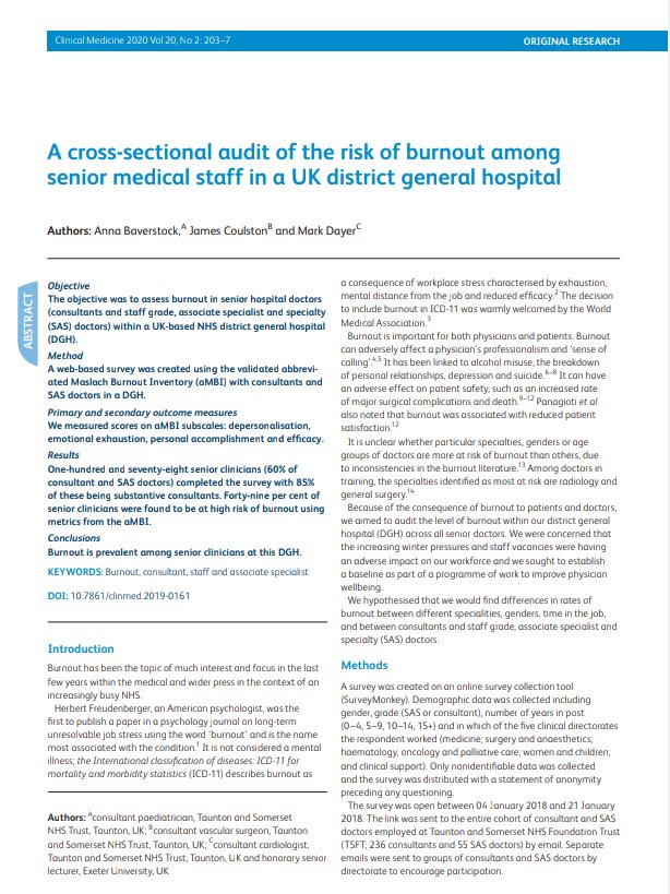 anna_annabav's tweet photo. Thanks to @jamesecoulston and Mark Dayer for all the coffee, laughter&amp; challenge to get this published in Clinical Medicine @RCPLondon 
More grateful to our senior doctor colleagues @MusgrovePark who trusted us to tell us what they thought! &amp;Laura,Rose,Ali,Mike @drstuartwalker https://t.co/4dY5BxmEUq
