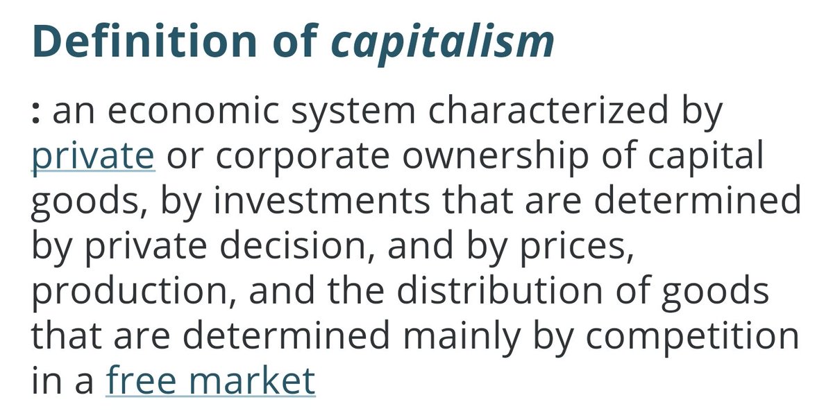 Lemme use this video as a teaching moment, esp. for those shouting "eNd CaPiTaLiSm," not knowing what the hell capitalism is:Capitalism, just like socialism, is just a tool in a toolbox; it's neither inherently good nor badLet's simplify this with a hammer, for example...