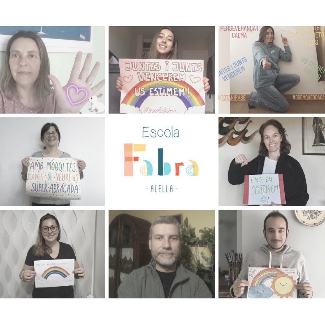 ➕TEAM FABRA➕ Tot anirà bé! ❤️ ⠀⠀⠀⠀⠀⠀⠀⠀⠀ ◾️⠀⠀⠀⠀⠀⠀⠀⠀⠀ #escolafabra #teamfabra #beahappyteacher #welovetoteach #ensagradaeducar #totaniràbé #joemquedoacasa