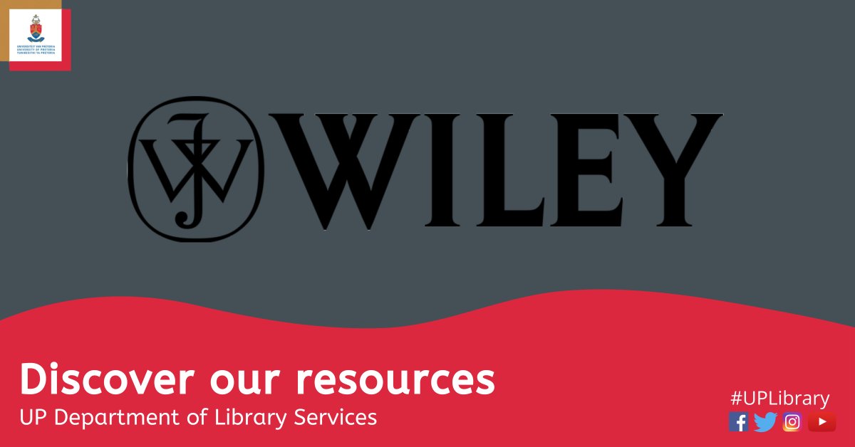 UPLibrary's tweet photo. #DiscoverOurResources || Wiley Online Library contains over 1 000 journals, major reference works, online books, current protocols, laboratory manuals and databases. This powerful resource can be found on the Library’s database list, or go directly to https://t.co/7aWCTV9l9k https://t.co/0eSwG1tiyg
