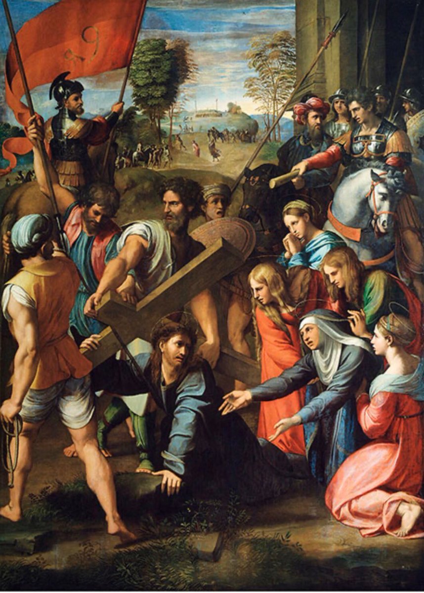 “Lo Spasimo di Sicilia” (Salita al calvario)
Raffaello Sanzio, 1517  
Museo del Prado - Madrid 

#RaffaelloSanzio #raffaello500
<a href="/BiblioTp/">BiblioTp 📚 🇪🇺 🇮🇹</a>