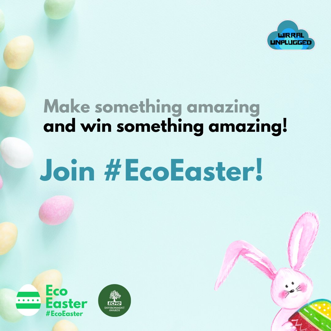 UKUnpluggedCIC's tweet photo. Make something amazing from bits and bobs around the house and #WIN something amazing this Easter by entering our #EcoEaster competition! Shortlisted in the Echoβs #EchoEnvironment awards! Details π https://t.co/0tMlngKYCU https://t.co/faEEoQrKog
