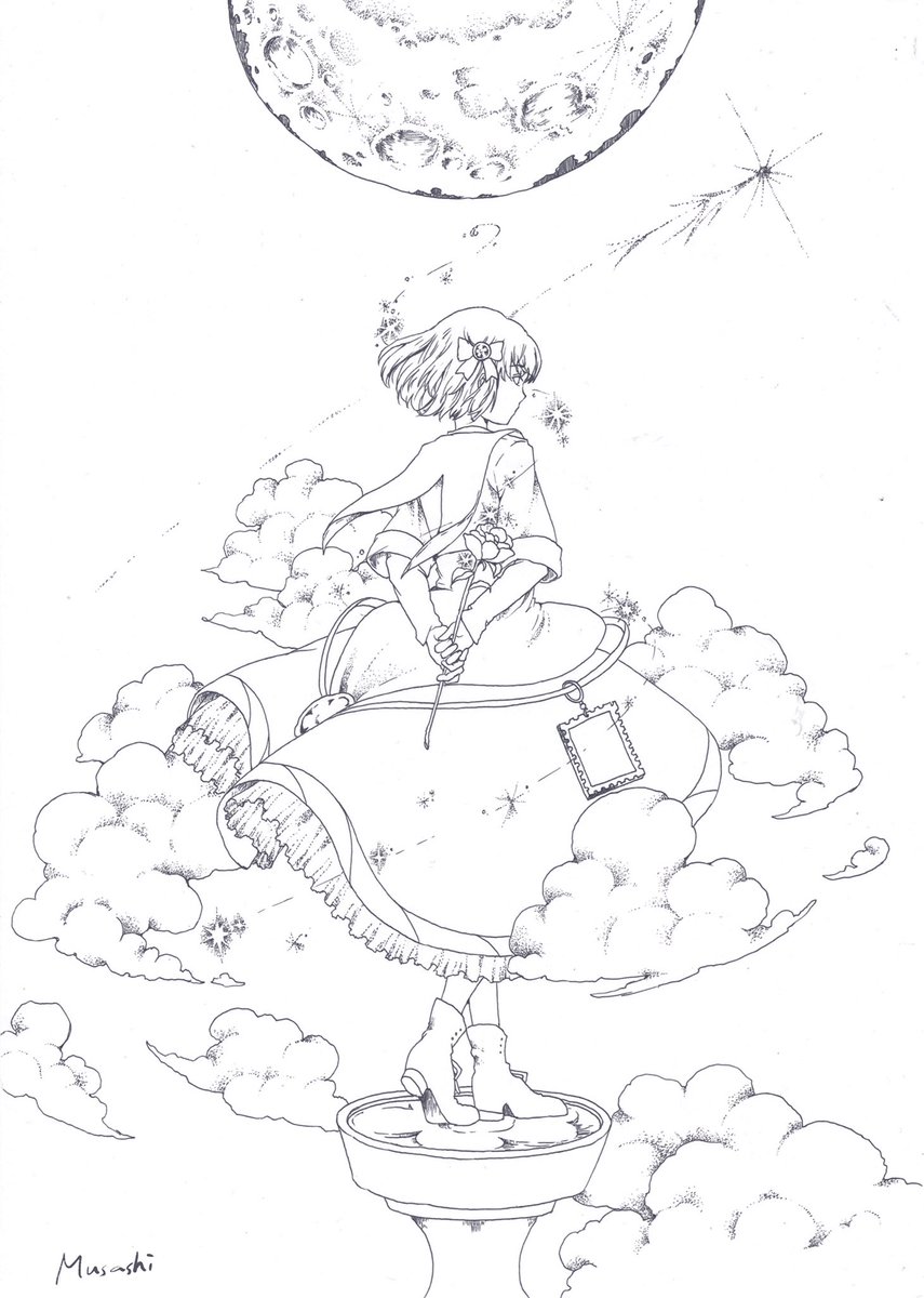 自宅待機でお時間ある方、線画公開致しましたのでよければ塗り絵に使ってやってください🌸
人魚姫の線画はゴリゴリに描き込んでる時期のものなんで塗りづらいかったらすみません..._(:3」∠)_
 #塗り絵
 #イラストレーターにできること 