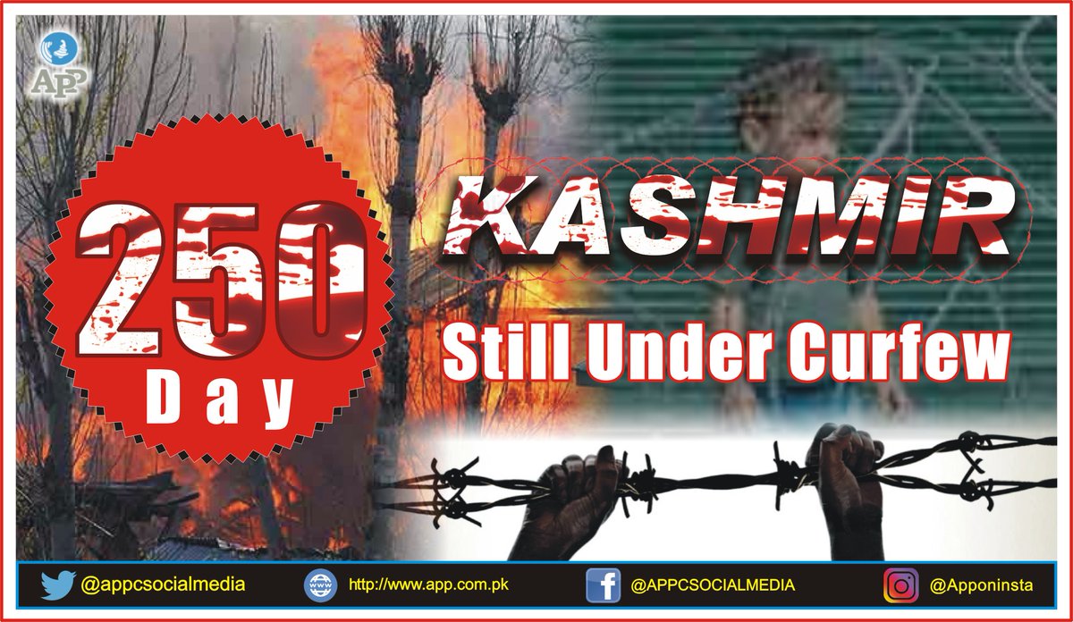 appcsocialmedia's tweet photo. 10th April 2020
#KashmirStillUnderCurfew Day 250
#APPNews #Kashmir #KashmirProtests #KashmirBleeds #KashmirWantsFreedom #KashmirIssue #Kashmiri #PakistanStandsWithKashmir #KashmirHamaraHai #IOKLockdown @PTIofficial https://t.co/A3TzwR74bh