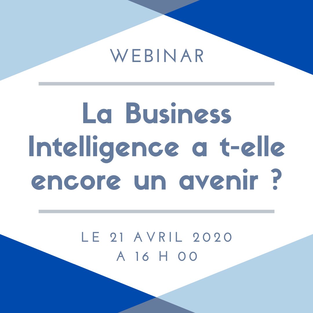 MyrteaM's tweet photo. 📅 #Webinar 21 avril - 16h 

Wilmer Daza parlera de l'avenir de la Business Intelligence !

☑️ Présentation du contexte BI
☑️ Les limites de la BI 
☑️ L'avenir de la BI 

Inscrivez-vous👉https://t.co/kDsbDYp2G6

#BusinessIntelligence #BI #Dashboard #Data https://t.co/pC2tgoEykd