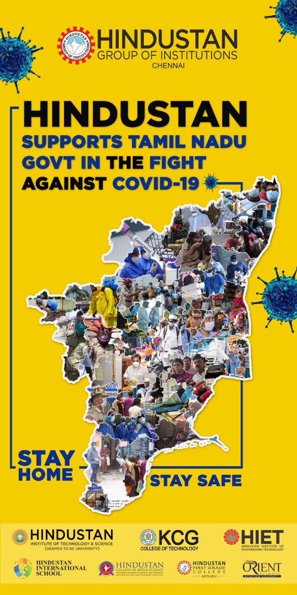 KCGEEE's tweet photo. HGI supports TN government in the fight against COVID-19. #fightagainstcorona We would like to salute all the people who are stood for us day &amp; night to fight against COVID-19 especially police, doctors, nurses, NGOs and social workers👍 #StayHomeIndia @KCGtechnology #kcgcollege https://t.co/DGTdS6WLSG