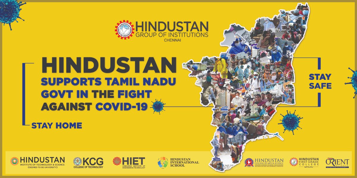KCGEEE's tweet photo. HGI supports TN government in the fight against COVID-19. #fightagainstcorona We would like to salute all the people who are stood for us day &amp; night to fight against COVID-19 especially police, doctors, nurses, NGOs and social workers👍 #StayHomeIndia @KCGtechnology #kcgcollege https://t.co/DGTdS6WLSG
