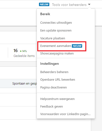 marcvolder's tweet photo. LinkedIn heeft een nieuwe mogelijkheid toegevoegd aan de bedrijfspagina. Je kunt nu evenementen vanuit je bedrijf(spagina) opzetten. Handig voor bijvoorbeeld (online) trainingen.

#linkedintips #nieuw #events #bedrijfspagina https://t.co/IBuQQYxLP0