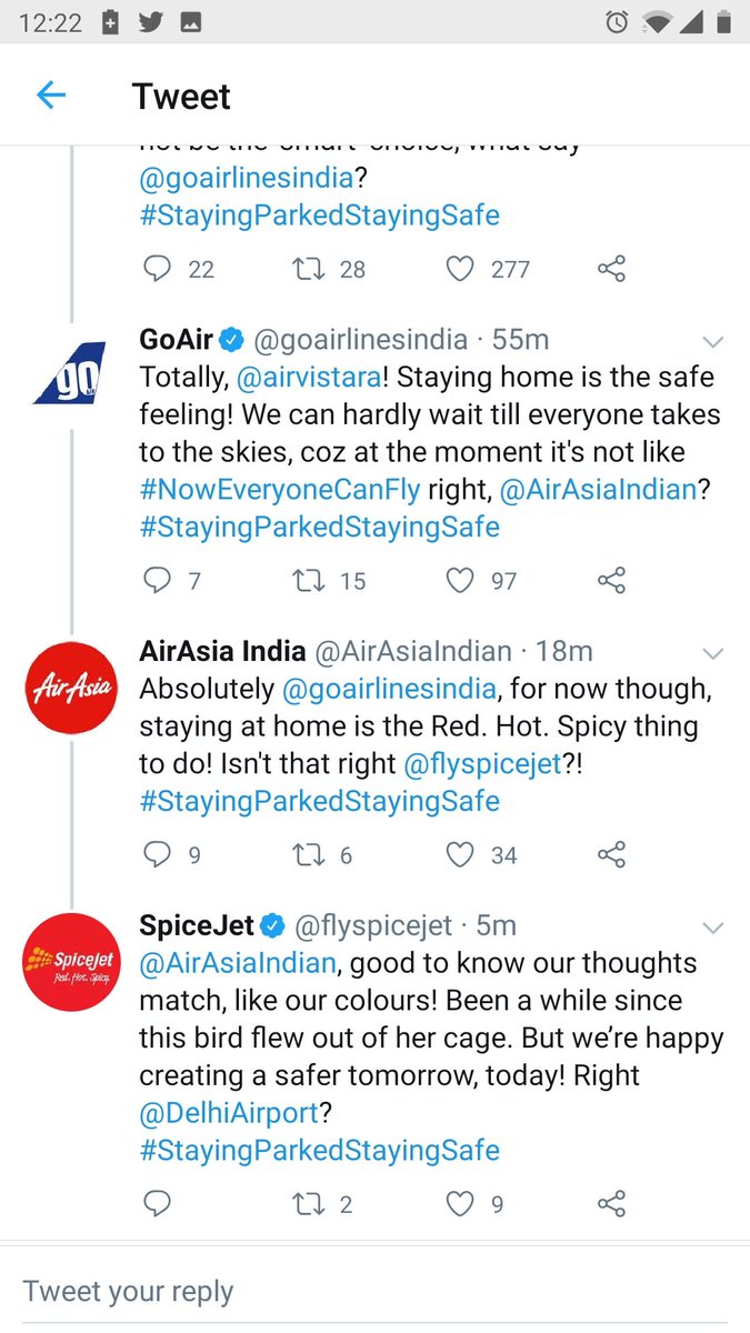 lalitinvestor's tweet photo. Meanwhile @jetairways is waiting for someone to tag them. They were way early in staying on ground as they foresaw this! 😎 https://t.co/YfyywiG5V6