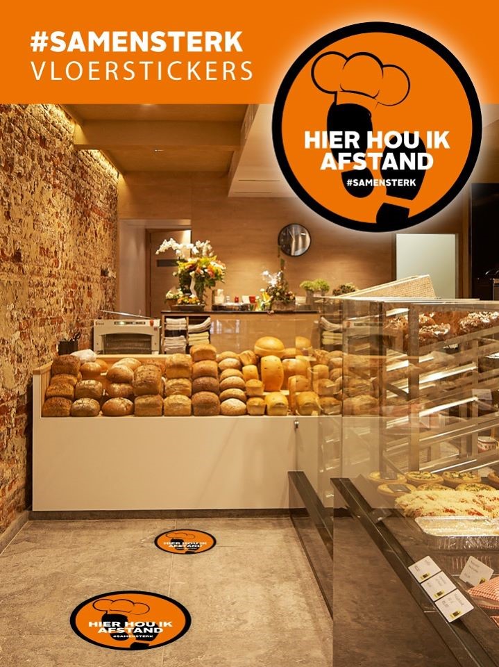 Om onze bakkers te ondersteunen in de uitvoering van de Coronamaatregelen hebben wij gratis leuke vloerstickers ter beschikking🙂. Vraag ze nu aan via info@dosschemills.com 

#Samensterk