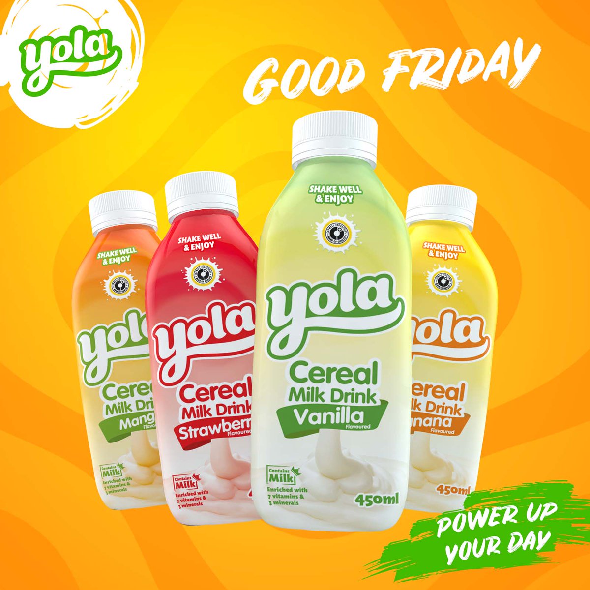 yoladrink's tweet photo. Happy Good Friday! The Yola Family wishes you all a day filled with joy and laughter, just like a bottle of Yola!
#Yola #PowerUpYourStay https://t.co/5zyDsvstN5