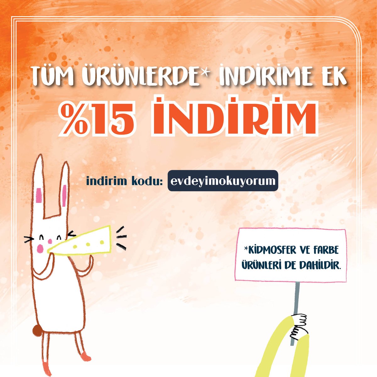 evdeyimokuyorum kupon kodu ile %15 indirim fırsatı için son gün bugün!
abmyayinevi.com.tr