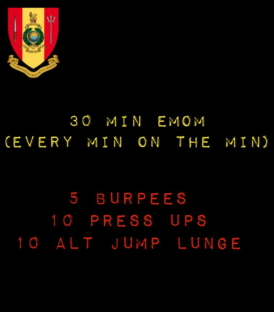 <a href="/43Commando/">43 Commando</a> <a href="/RoyalMarines/">Royal Marines</a>

It's a #GoodFriday for a #workout !

Workout of the Day - Friday 10 Apr 20

#FridayMotivation #workoutoftheday #wod