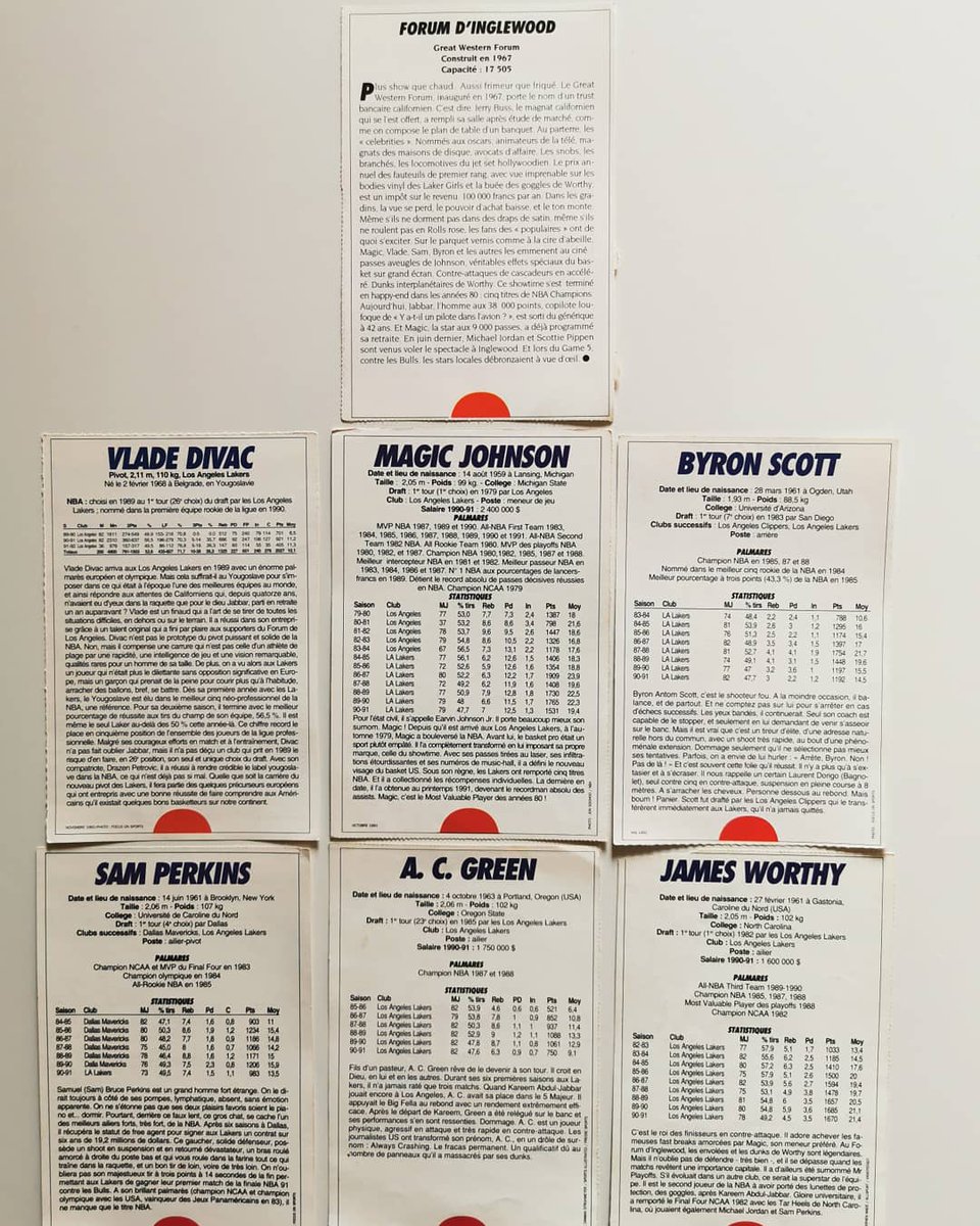 pressebasket's tweet photo. Vous souvenez-vous de cette équipe ? Dernière saison (pleine) de #magicjohnson aux #lakers avent l'annonce tragique de sa seropositivité. Cartes parues ds #5majeur entre 1991 et 1992. #teamvieuxcartons #legendteam #nba #nbahistory #divac #worthy #perkins #scott #acgreen https://t.co/FbFgexRALJ