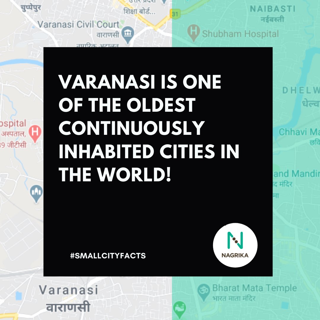 Nagrika's tweet photo. By the second millenium BC, #Varanasi was already a major seat of religion, philosophy, and trade!
Source: https://t.co/WTJdSoBQIZ
#smallcityfacts #FactFriday #Nagrika #Benares https://t.co/Haneg15AbX